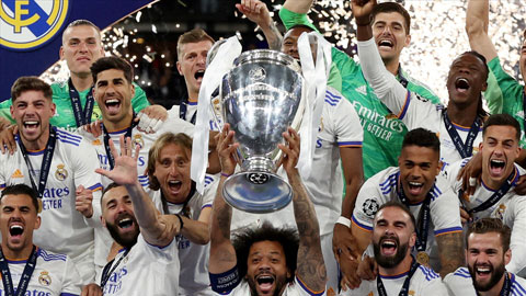 Real Madrid tăng giá trị đội hình nhờ mùa giải thành công