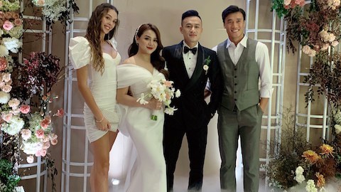 Rất nhiều sao bóng đá có mặt tại đám cưới của Võ Huy Toàn