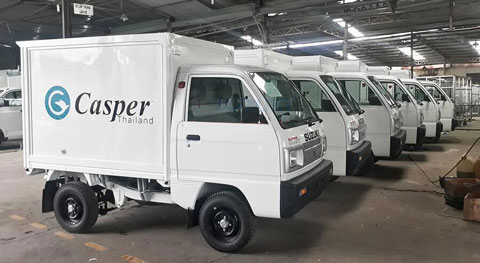 Công ty Điện tử - Điện lạnh - Điện gia dụng Casper tin tưởng lựa chọn Suzuki Carry Truck để phục vụ cho các hoạt động vận chuyển