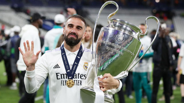 Dani Carvajal là cầu thủ hiếm hoi được đào tạo tại chỗ có suất chính trong đội hình Real thành công ở mùa 2021/22