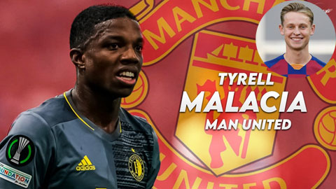 Man Utd mua Tyrell Malacia: Một mũi tên trúng hai đích