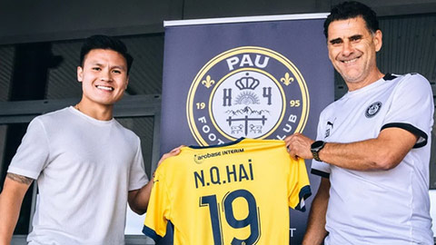 HLV Pau FC đặt mục tiêu cùng Quang Hải dự UEFA Champions League trong 3, 4 năm nữa