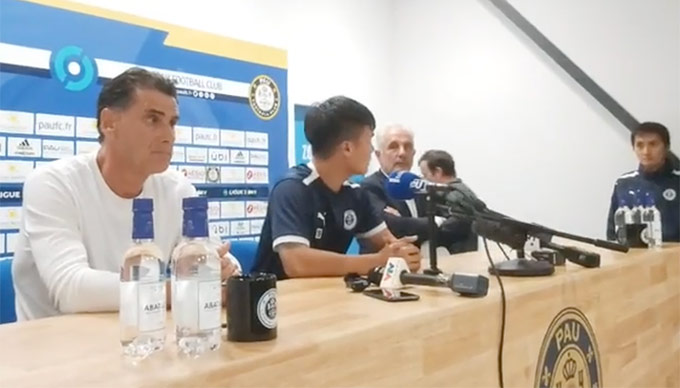 HLV Pau FC muốn cùng Quang Hải dự UEFA Champions League - Ảnh: Chụp màn hình từ video Sy Tuan Nguyen