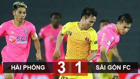Kết quả Hải Phòng 3-0 Sài Gòn FC: Chủ nhà xây chắc ngôi đầu bảng