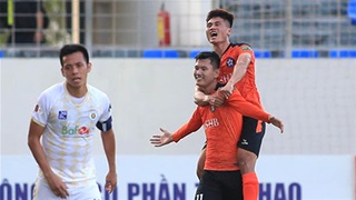 SHB Đà Nẵng 2-0 Hà Nội FC:  hết hiệp 1
