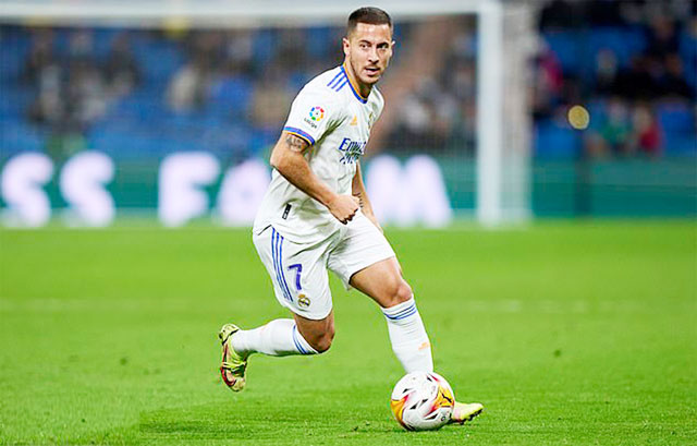 Có thể được chơi ở vị trí mới, Eden Hazard hy vọng sẽ có một mùa giải 2022/23 thành công trong màu áo Real Madrid
