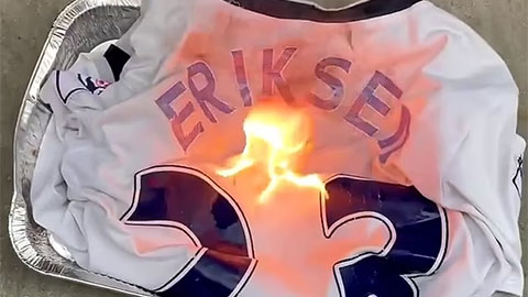 Tin giờ chót 5/7: Fan Tottenham đốt áo khi hay tin Eriksen tới MU