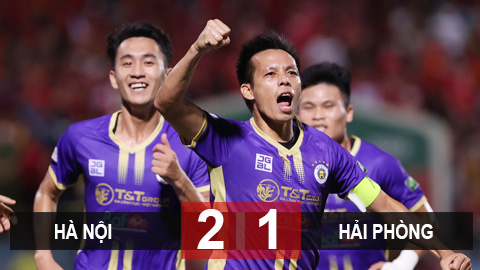 Đánh bại Hải Phòng, Hà Nội FC san bằng điểm số với chính đối thủ