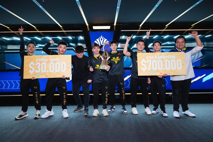V Gaming mang về tổng cộng 730.000 USD tiền thưởng với chức vô địch AIC 2022.