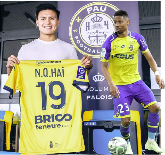 Quang Hải và Jason Quang Vinh Pendant đang là những gương mặt được kỳ vọng tại Ligue 2 mùa này