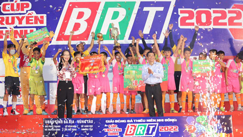 U11 TX Phú Mỹ và U13 TP Bà Rịa vô địch giải bóng đá Thiếu niên nhi đồng Cúp truyền hình BRT 2022
