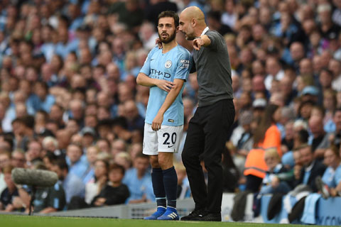 Bernardo Silva đã không còn quan trọng với chiến thuật của HLV Pep Guardiola 