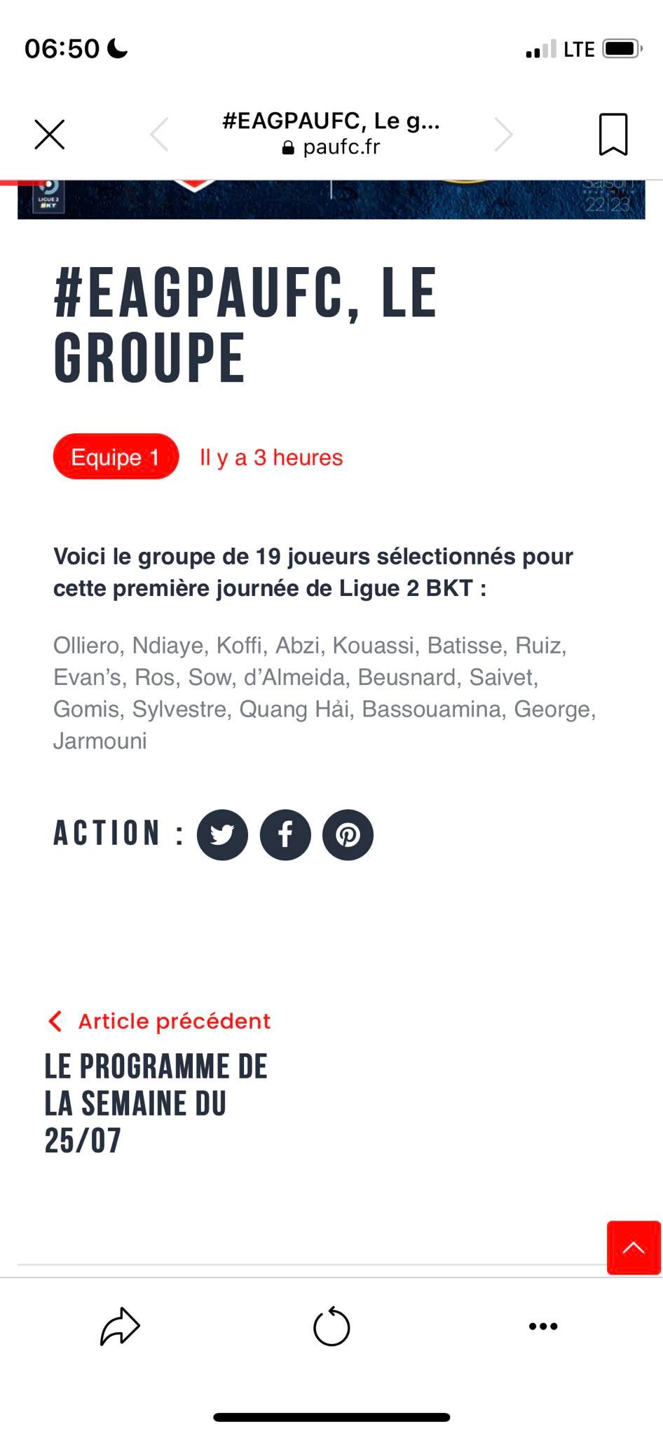 Quang Hải có tên trong danh sách đăng ký trận mở màn Ligue 2 