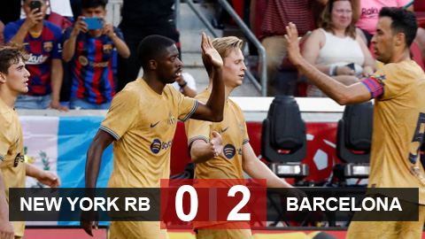 Kết quả New York RB vs Barca: Barca sống bằng 'hơi thở' Dembele ...