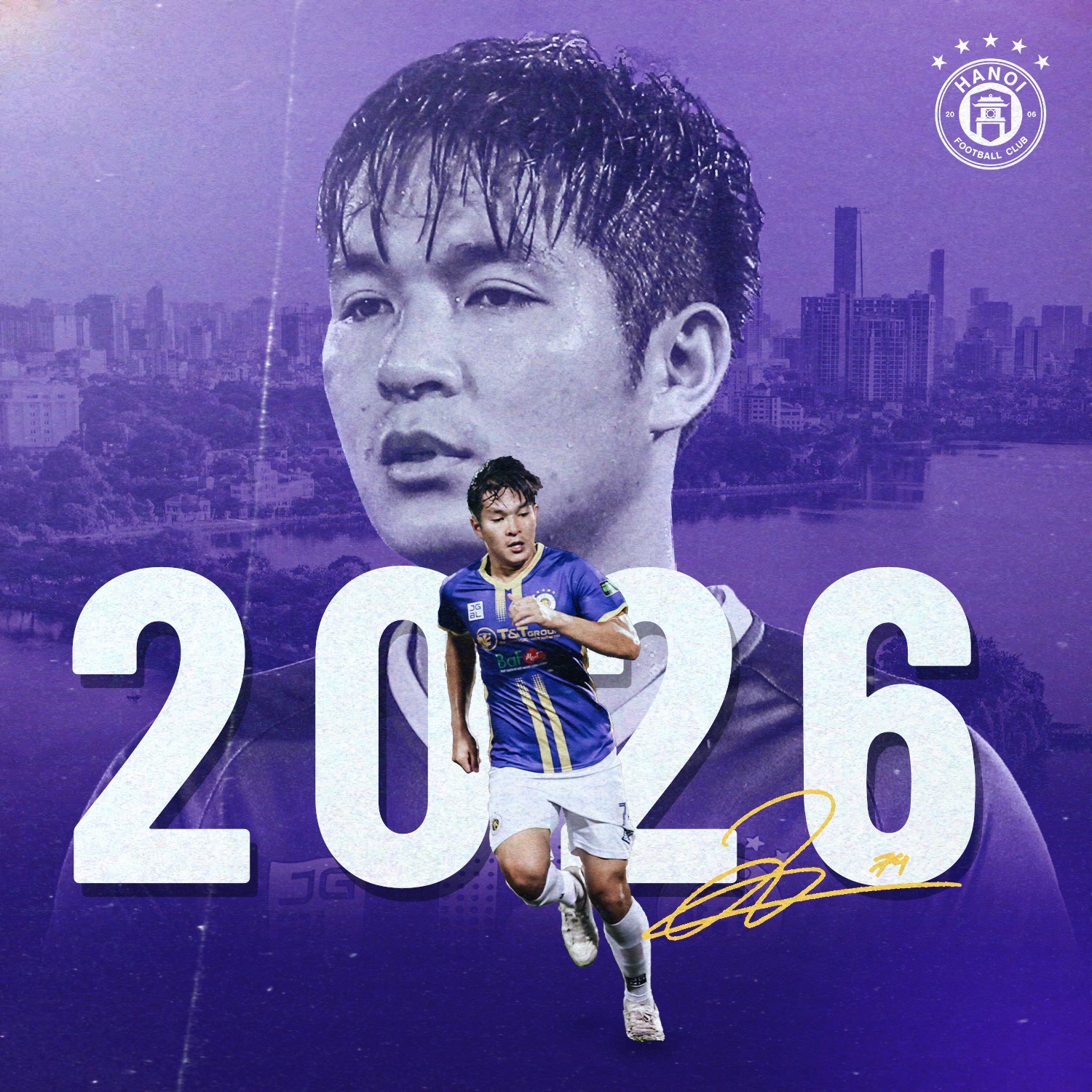 Thái Quý gia hạn hợp đồng thêm 4 mùa giải với Hà Nội FC 