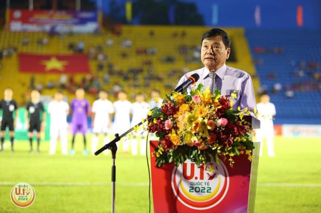 Nhà báo Nguyễn Công Khế – Chủ tịch HĐQT Tập đoàn Truyền thông Thanh niên, đồng Trưởng BTC phát biểu tại lễ khai mạc