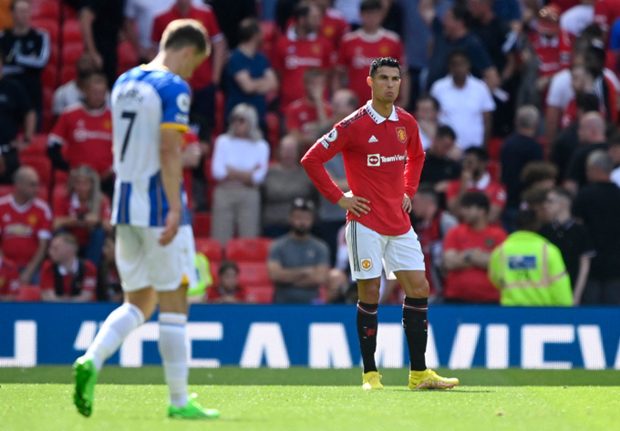 MU thua đau Brighton ngày ra quân Premier League 2022/23 dù Ronaldo có vào sân trong hiệp 2
