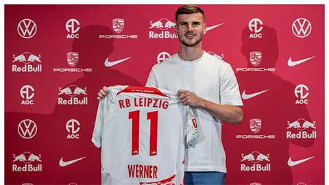 Werner rời Chelsea trở lại khoác áo RB Leipzig