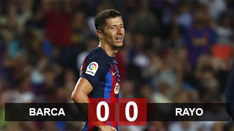 Kết quả Barca 0-0 Vallecano: Busquets bị đuổi, Lewandowski bất lực