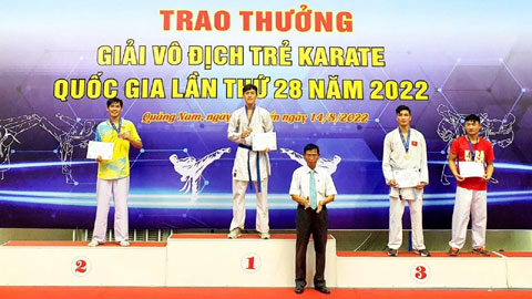 Giải vô địch Karate trẻ quốc gia 2022: Bình Dương giành 6 huy chương vàng