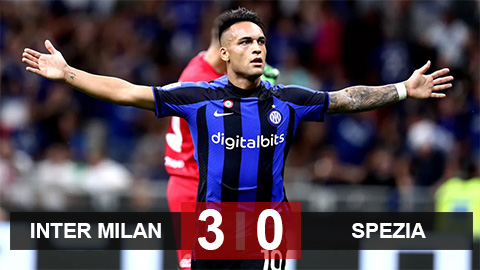 Kết quả Inter Milan 3-0 Spezia: Chiếm đỉnh Serie A