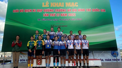 Bình Dương đạt hạng 2 toàn đoàn tại Giải vô địch Xe đạp đường trường và địa hình trẻ Quốc gia năm 2022