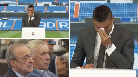 Casemiro rơi nước mắt trong buổi lễ chia tay Real để sang MU