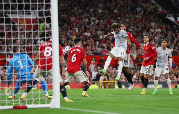 Salah gỡ lại 1 bàn cho Liverpool ở phút 82
