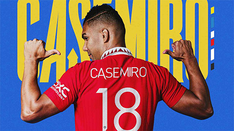 Casemiro mặc áo số mấy tại MU?
