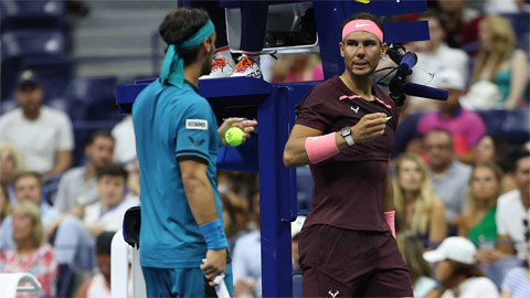 Nadal đổ máu khi đấu ở Fognini ở US Open 2022