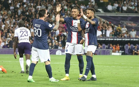 Messi ngày càng ăn ý với bộ đôi Neymar - Mbappe trên hàng công PSG