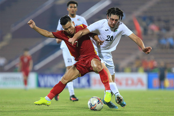 U20 Việt Nam đã không có kết quả tốt trước U20 Palestine - Ảnh: Đức Cường