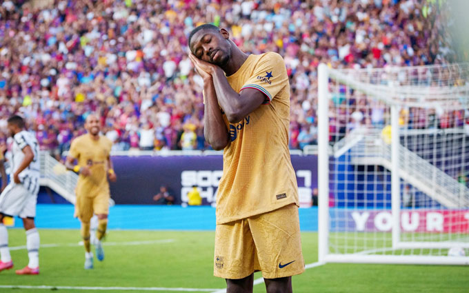 Ousmane Dembele đã tìm lại phong độ cao trong màu áo Barca mùa này