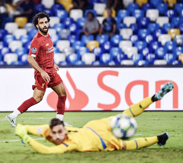 Salah và đồng đội sẽ gặp nhiều khó khăn trước Napoli
