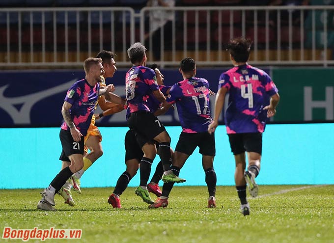 Sài Gòn FC có một trận đấu đáng khen - Ảnh: Minh Trần 