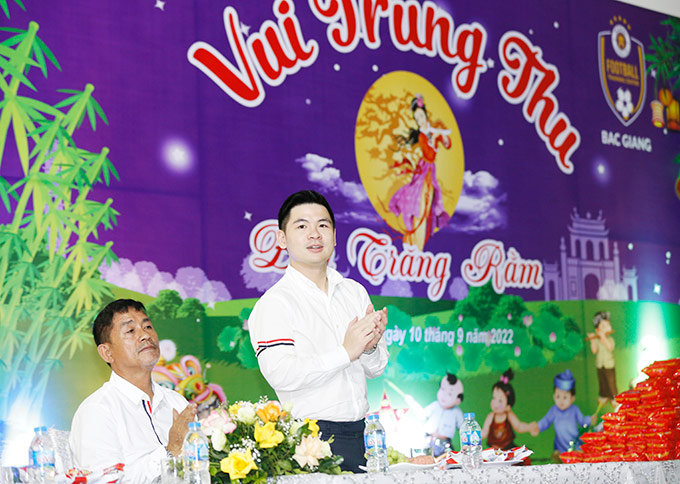 Chủ tịch Đỗ Vinh Quang của Hà Nội FC kỳ vọng vào chất lượng đào tạo của "lò vệ tinh" Bắc Giang