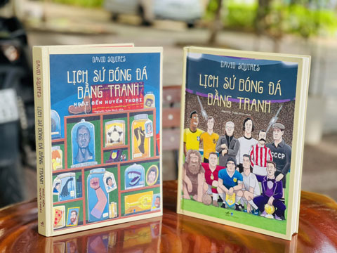 Bộ sách “Lịch sử bóng đá bằng tranh” vừa được ra mắt độc giả Việt Nam