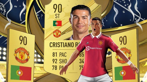 Ronaldo tụt chỉ số trong game FIFA 23