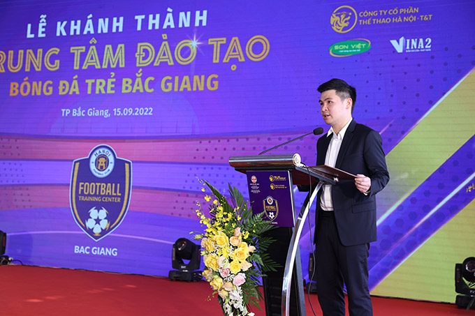 Ông Đỗ Vinh Quang, Chủ tịch Hà Nội FC kỳ vọng vào sự phát triển của bóng đá Bắc Giang
