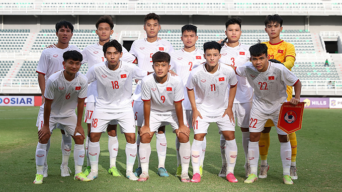 Đội hình xuất phát của U20 Việt Nam 