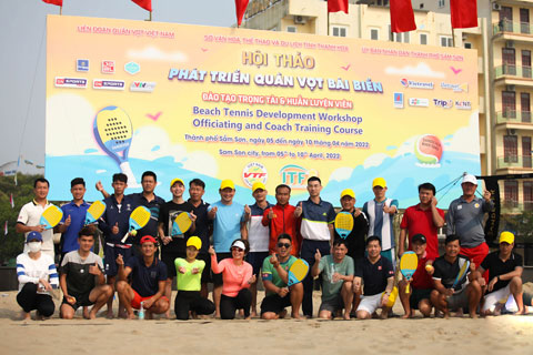 Hội thảo Phát triển Quần vợt bãi biển hồi tháng 4-2022 tại thành phố Sầm Sơn, tỉnh Thanh Hóa