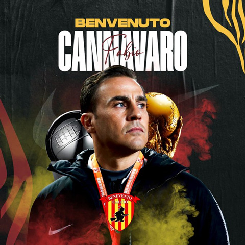Cannavaro chính thức thành HLV của Benevento