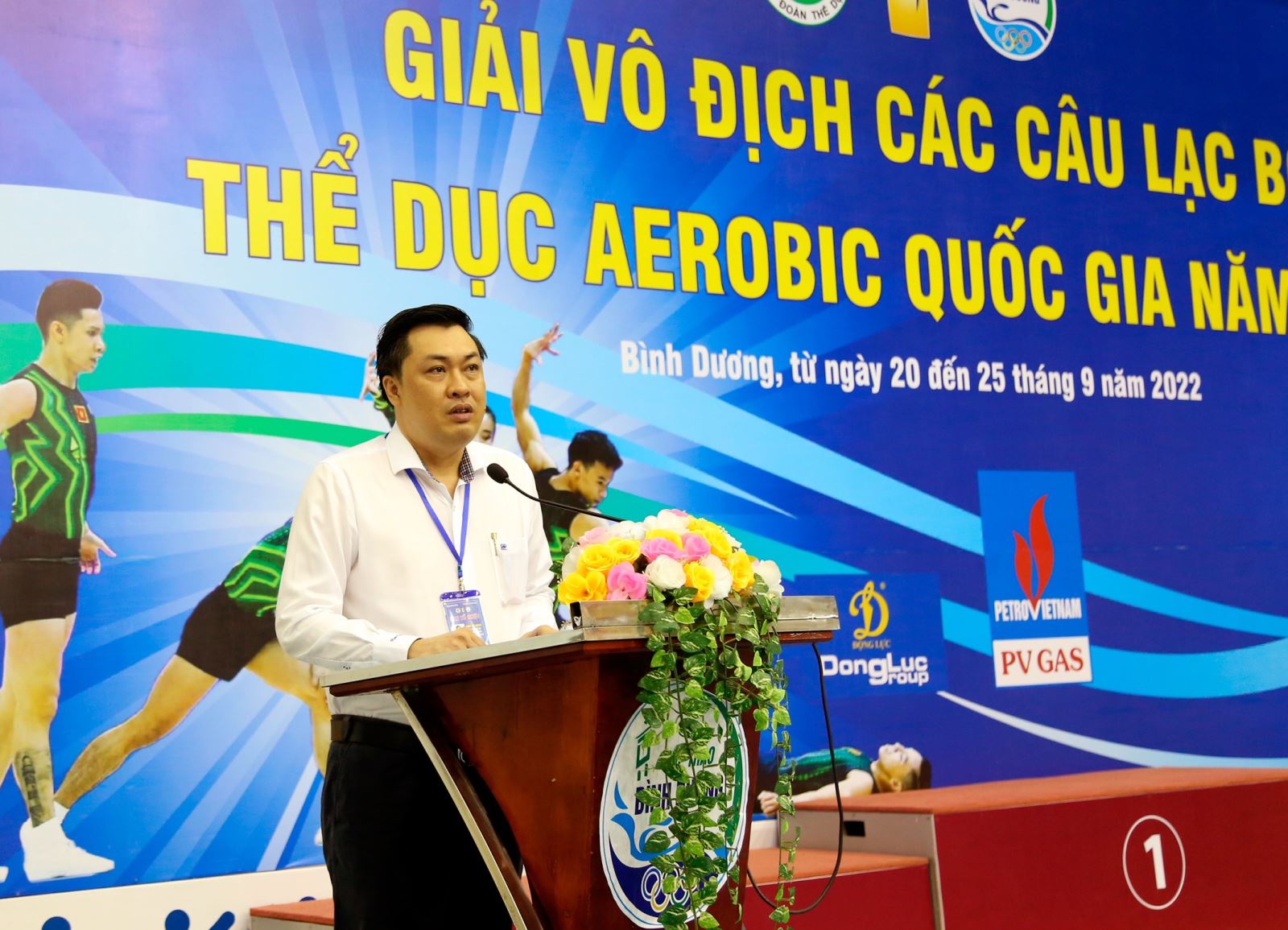 Ông Cao Văn Chóng - PGĐ Sở Văn hóa, Thể thao và Du lịch tỉnh Bình Dương – Trưởng Ban Tổ chức giải phát biểu khai mạc