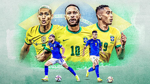 Brazil đã có 5 mũi công cho World Cup 2022