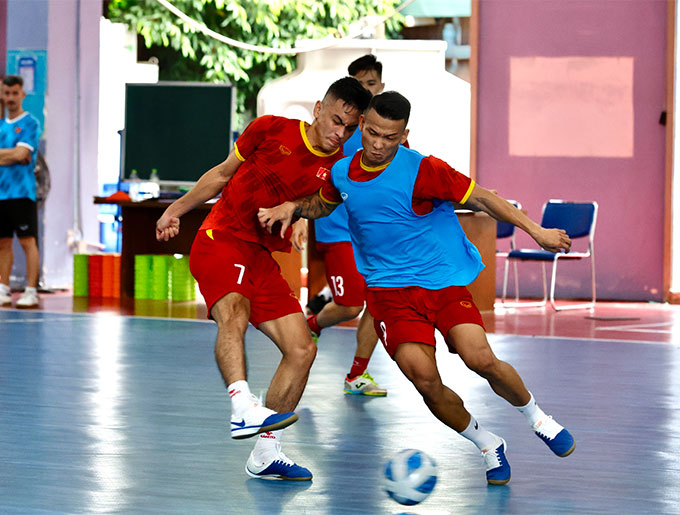 ĐT futsal Việt Nam dưới triều đại của HLV người Argentina thường chơi rất mạnh mẽ. Ảnh: Nguyễn Bằng