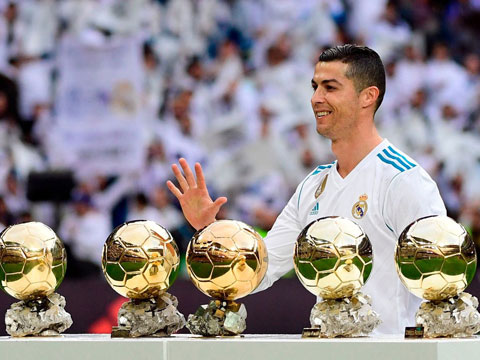 Ronaldo từng xuất phát  tại Premier League nhưng  lại giành 5 quả bóng vàng trong  màu áo Real