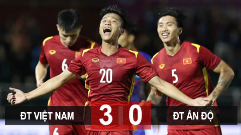Kết quả Việt Nam 3-0 Ấn Độ: ĐT Việt Nam lên ngôi địch thuyết phục