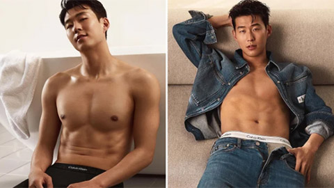 Son Heung-min khoe thân hình cực phẩm cùng đồ lót Calvin Klein