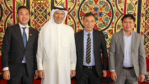 Quyền Chủ tịch VFF Trần Quốc Tuấn thăm và làm việc với Chủ tịch LĐBĐ Kuwait