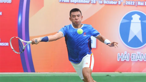 Lý Hoàng Nam đấu Trịnh Linh Giang ở giải quần vợt ITF M25 Tây Ninh 2022